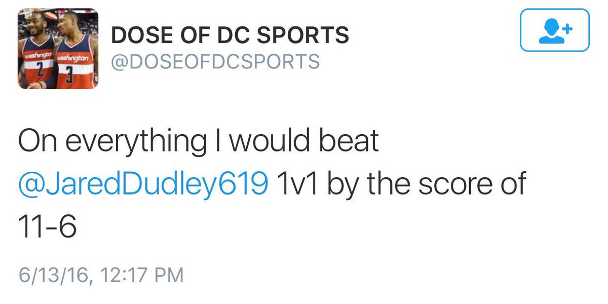 LegionHoops's tweet photo. Don't mess with @JaredDudley619 ! https://t.co/762YPTqllK