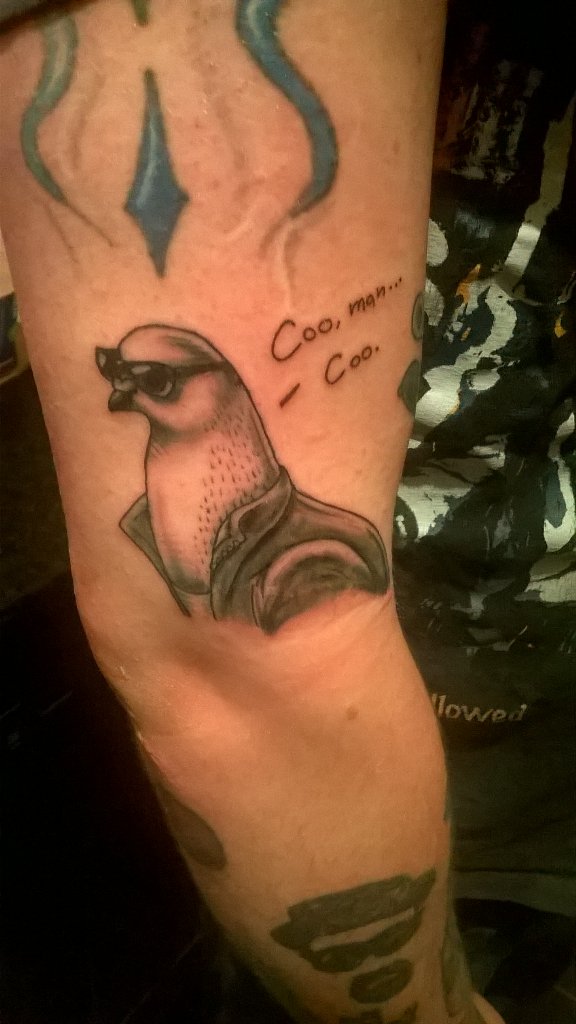 Theblindmoth's tweet photo. #coomancoo #newtattoo #tattoo #Coo # https://t.co/7ioOQ4hWJm