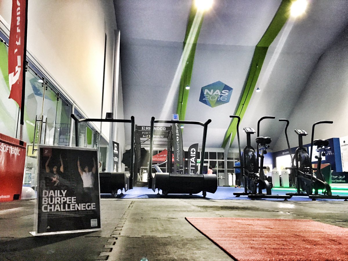 kat3mile's tweet photo. @FitnessFirstME looking good @NASSportsDubai this year! Amazing event, get ready for #cycling with @CycleSafeDubai! https://t.co/VPaSL1G5uG