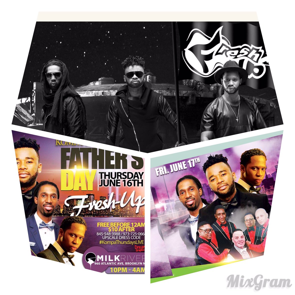 FreshUpKonpa's tweet photo. #FathersDay @MilkRiverBK #Thursday16th Brooklyn
#Konpa Vs bachata Friday 17th Globe Restaurant#Philladelphia🎼🎼 https://t.co/SOAYQ5wfHH