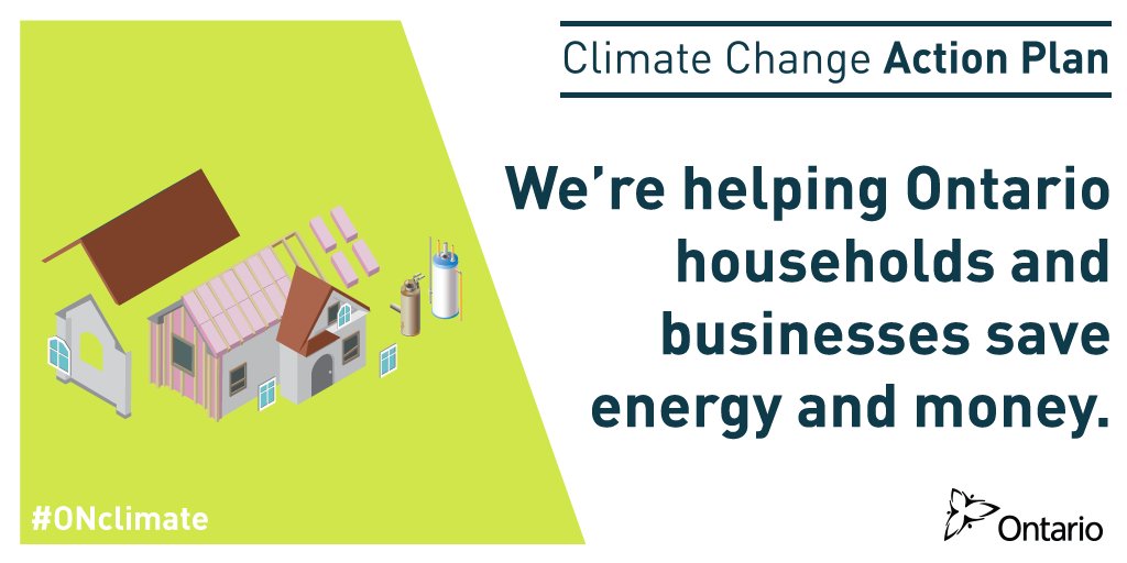 Win-win: we’re helping you save energy &amp; money with new initiatives #ONclimate ontario.ca/page/climate-c…