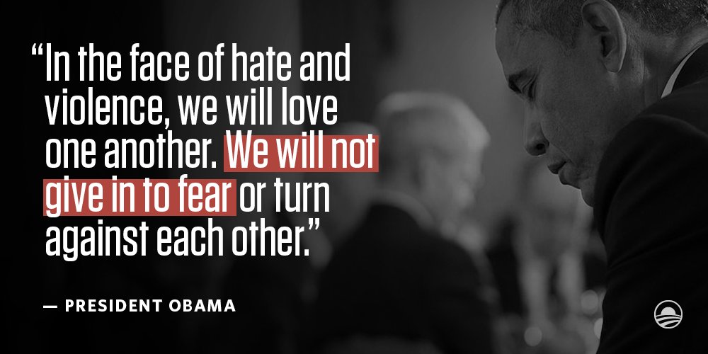 BarackObama's tweet image. #OrlandoUnited
