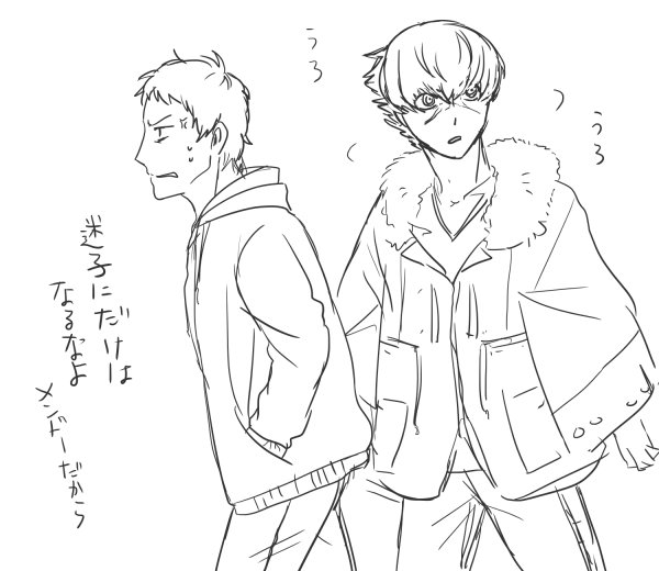 ラフで終わってたやつにとりあえず線を引く 