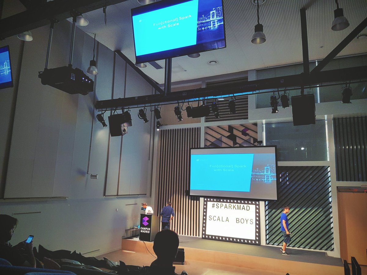 nachoad's tweet photo. About to start...
#sparkmad #spark #scala #campusmadrid https://t.co/tmO1tNtGhm