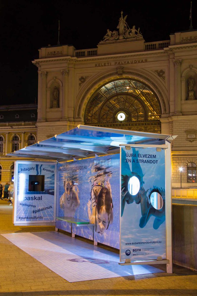 adsoftheworld's tweet photo. New Ad: Budapest Spas: VR bus stop https://t.co/Z3xUUn3ZFN #advertising https://t.co/kBOkEEtZUL