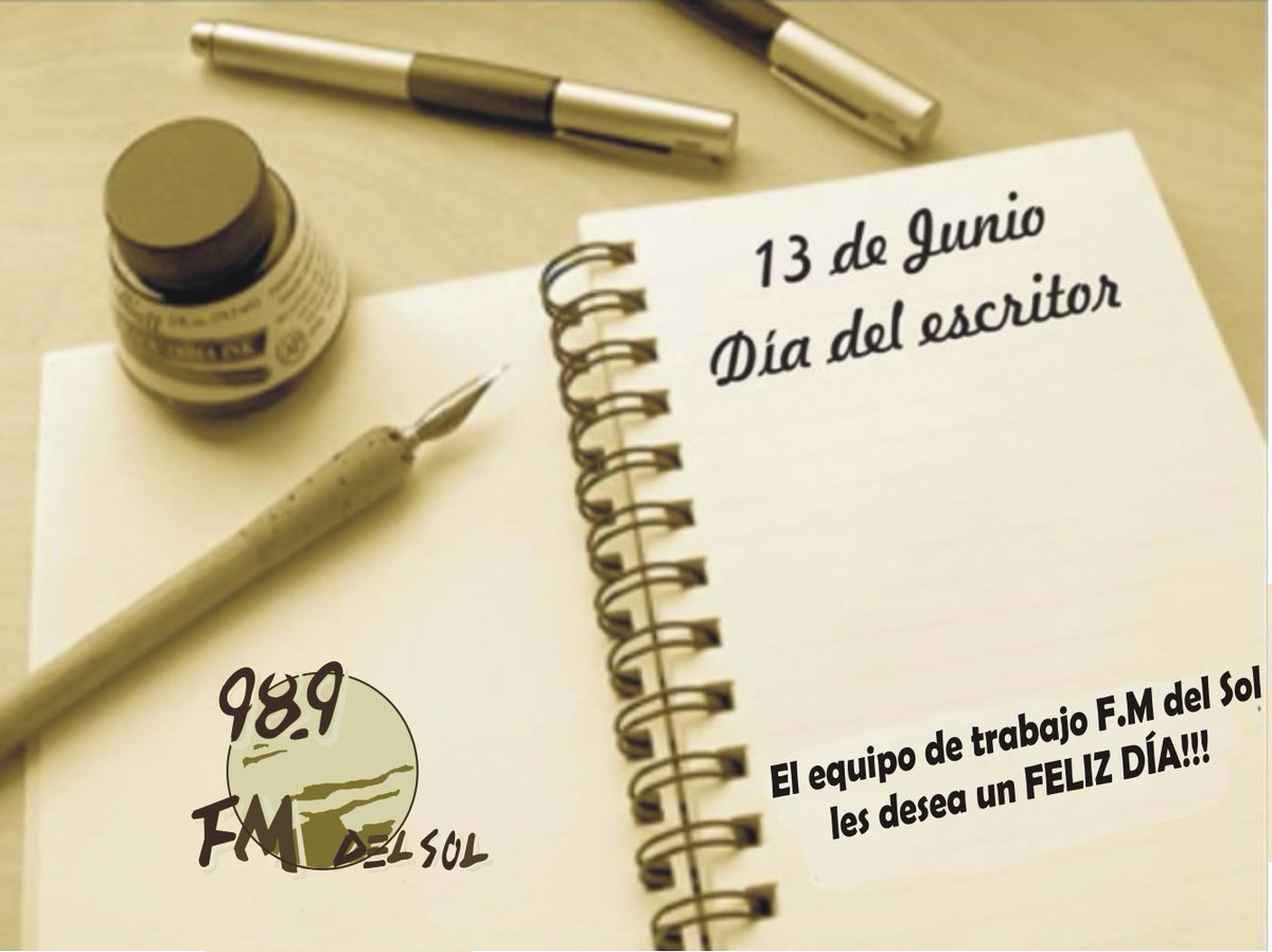 989delsol's tweet photo. #Feliz  #DiaDelEscritor  les desea  F.M. del Sol 98.9 https://t.co/fw64plBCEn