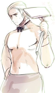 Ludwig stands as a butler in Japan's cafe, he is incredibly embarrassed  "Vhat have I gotten myself into"

  #OpenRP