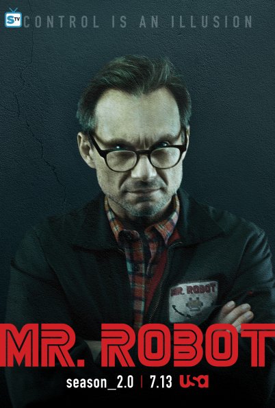 milyunaseries's tweet photo. Dos pósters promocionales de la 2º temporada de #MrRobot que llega en Julio en EEUU via @SpoilerTV https://t.co/OI5BdPuWy6