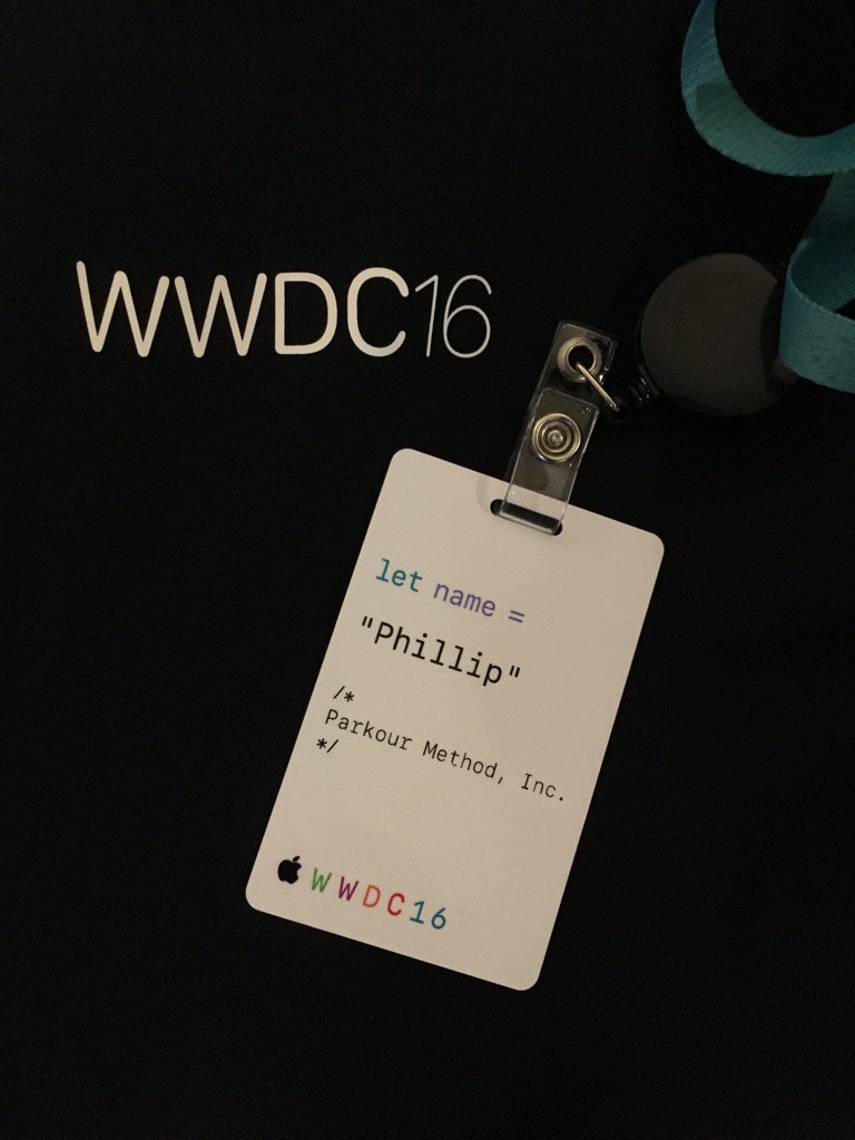 peterzulu2042's tweet photo. #WWDC2016 representing @ParkourMethod! https://t.co/WWMZctLpyj