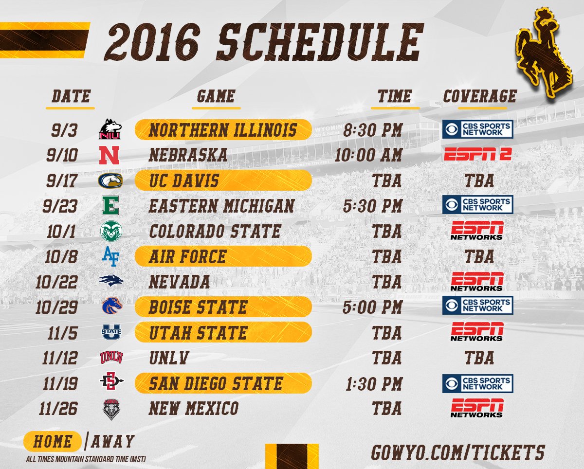 BREAKING: Cowboys at Cornhuskers on Sept. 10 will kick off at 10 a.m. MT on ESPN2! tinyurl.com/jxwe6za #gowyo
