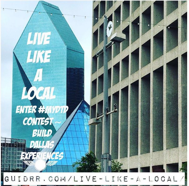 cityinfluencer's tweet photo. Show Dallas some love! Enter the Live Like A Local contest with @DtownDallasInc &amp; @Guidrr https://t.co/E4LlVaIKds https://t.co/i7UPmYGDKo