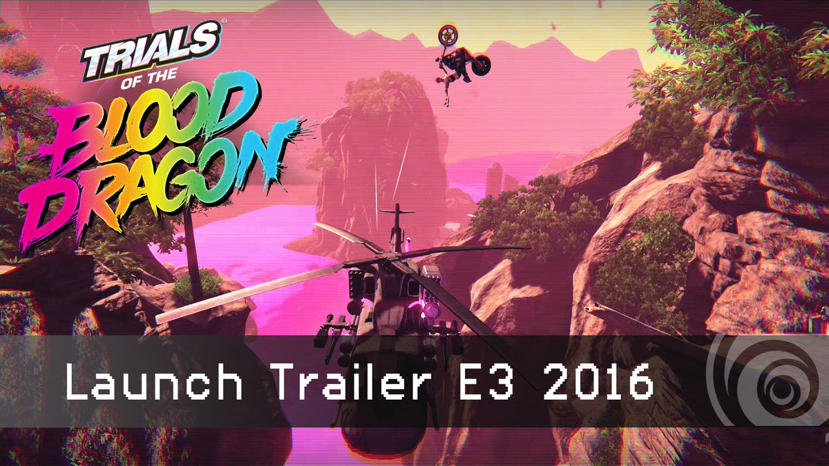 The future is back. Are you ready? Watch the Trials Of The Blood Dragon launch trailer >> youtube.com/watch?v=rdJOPV…