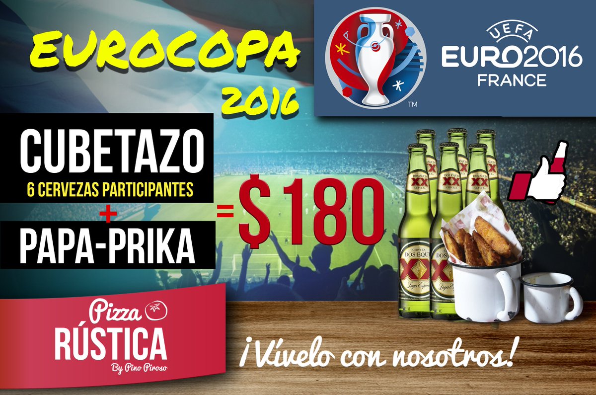 pizzarusticamex's tweet photo. ¡Disfruta con nosotros la #EuroCopa2016! Hoy 14:00 hrs. Bélgica vs. Italia #PizzaRusticaMexico #SomosRusticos https://t.co/kMpzB2qk9p