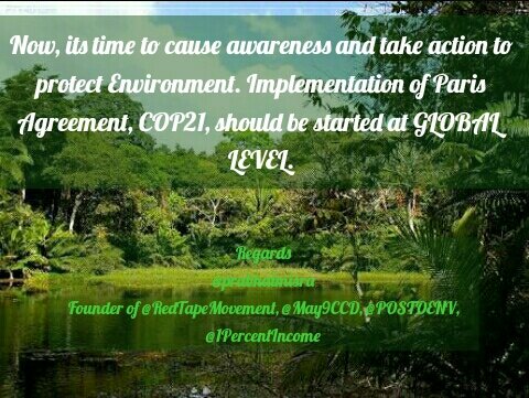 prabhatmisra's tweet photo. Its #TimeToImplement #ParisAgreement & #CauseAwareness at #grassrootlevel- @prabhatmisra #ActToProtectEnvironment https://t.co/ubh5s3AS7R