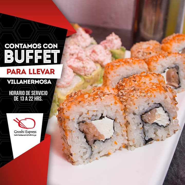 GroshiExpress's tweet photo. ¿Ya conoces nuestro buffet para llevar en Villahermosa? #groshiexpress https://t.co/lNKOKiLCPx