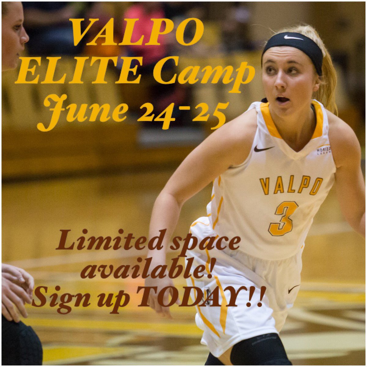 ValpoWBB's tweet photo. ELITE Camp is coming, and we'd love to have you join us! Register here: https://t.co/jqWXH923tb #goVALPO #VALPOWBB https://t.co/wd5Xg2fdm1