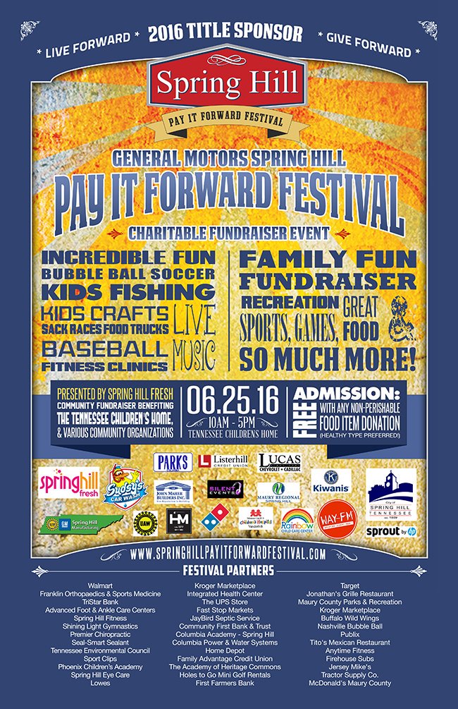SpringHillFresh's tweet photo. June 25th General Motors Spring Hill Pay It Forward  Festival rising! #SpringHillTN #PaysitForward https://t.co/cHLGaGOrgl