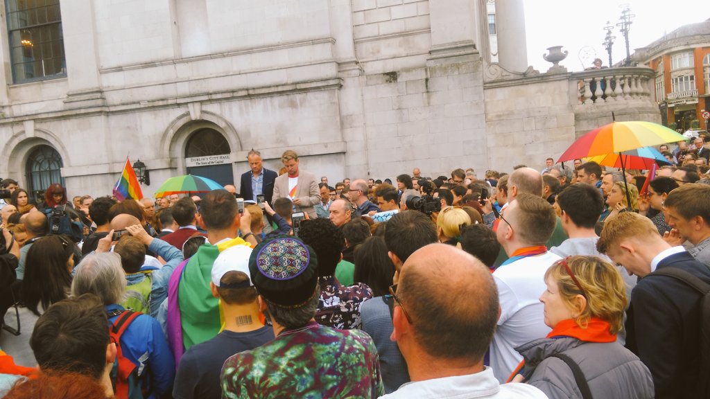 AoifeMalliano's tweet photo. Broden from @TENI_Tweets reading the names of those of lost their lives. #Orlando #lovenothate https://t.co/t27orY9hQC