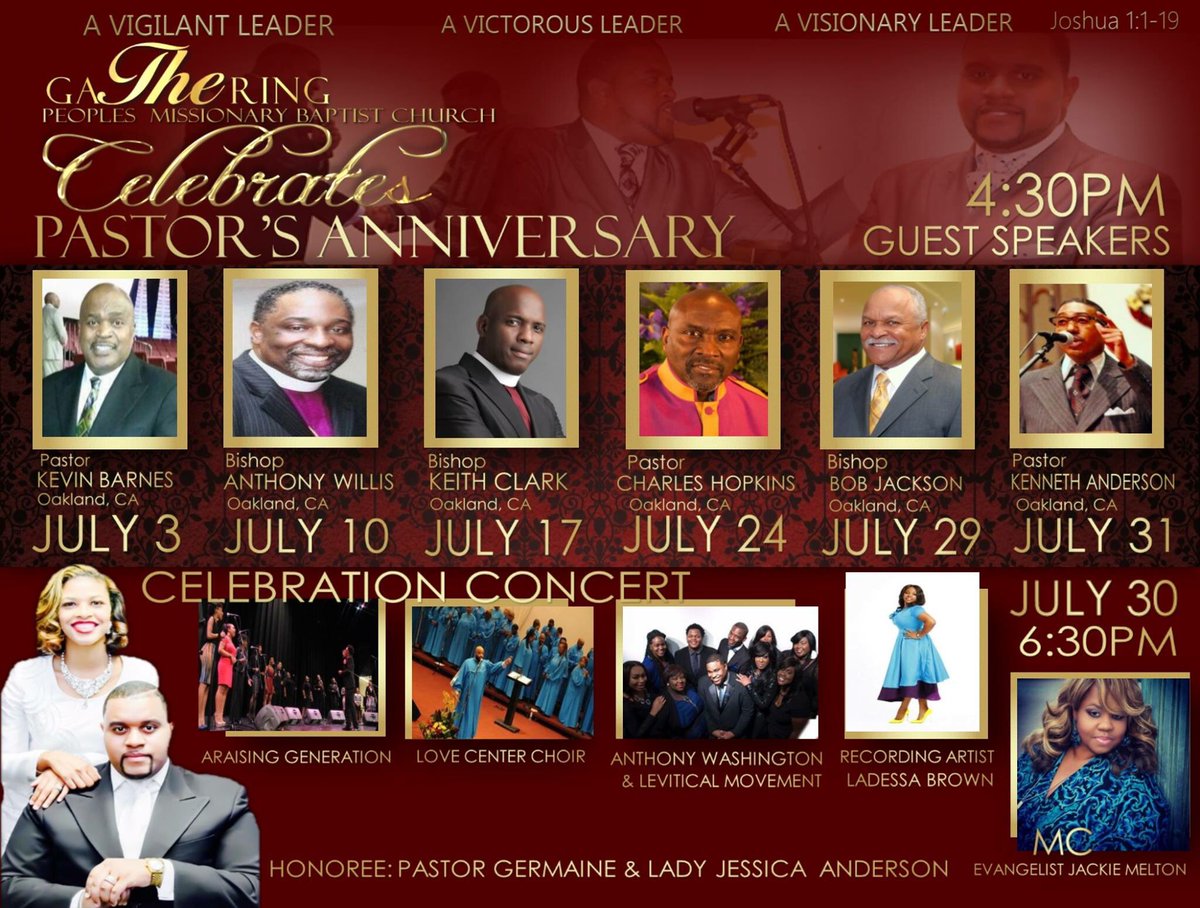 How excited we are about the month of July. I am so honored and humbled to serve such an awesome people. Join us!