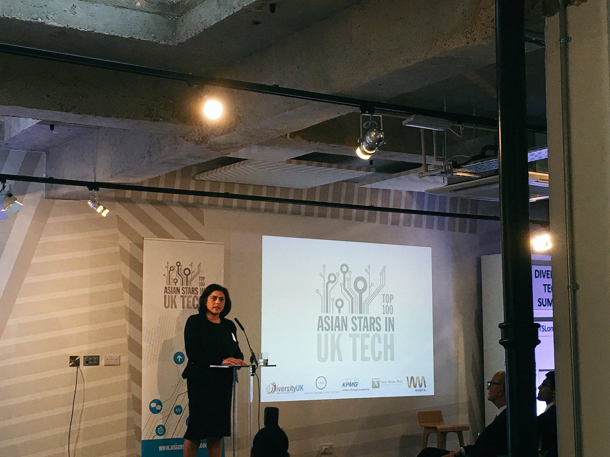 KPMG_EG_UK's tweet photo. .@BinaMehtaUK - 3 factors leading to success of the UK tech scene-fund availability, gov support,diverse talent pool https://t.co/zzlmxe64WL