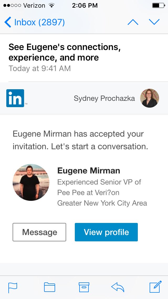 MrsProherbzka's tweet photo. Best day ever! @EugeneMirman https://t.co/BaDBhGcGwW