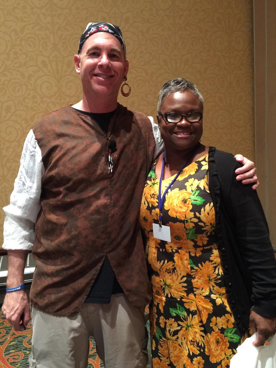 DeanaElmore's tweet image. So jealous my AP @Unplugged02 met my #EdHero  @burgessdave Two great education mentors!!