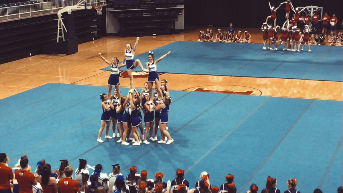 TCCheer_bd's tweet photo. proud of our squad and all that we accomplished this weekend!!! 💙 https://t.co/67qw6f1aXD