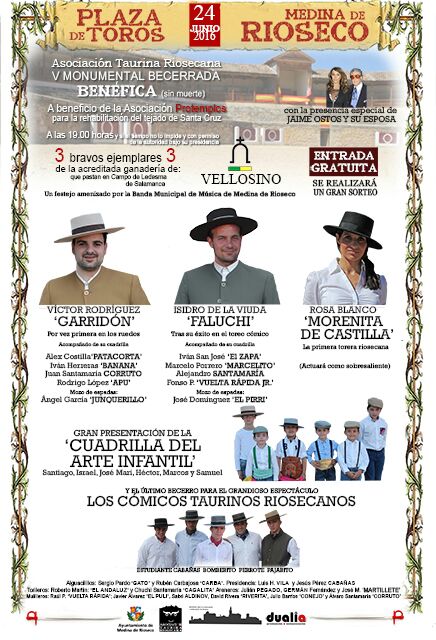 ATR_2010's tweet photo. Cartel de la VI BECERRADA BENÉFICA de San Juan 2016 https://t.co/vIP3XsLdgD