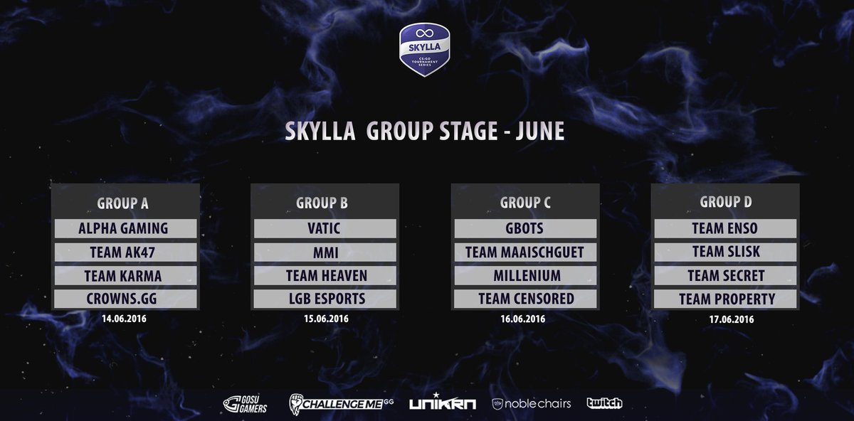 FollowFesport's tweet photo. Hey! @skyllagg groups are out :) https://t.co/3M2vSzSXMD