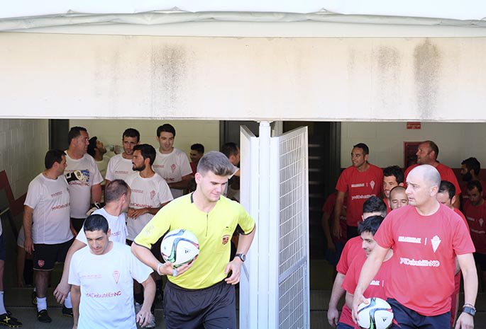 realmurciacfsad's tweet photo. #YoDebutéEnNC I Nuevo partido de fútbol en el estadio. El 6º. No importa el calor, solo mandan las sensaciones. https://t.co/SMOo7pZpg5