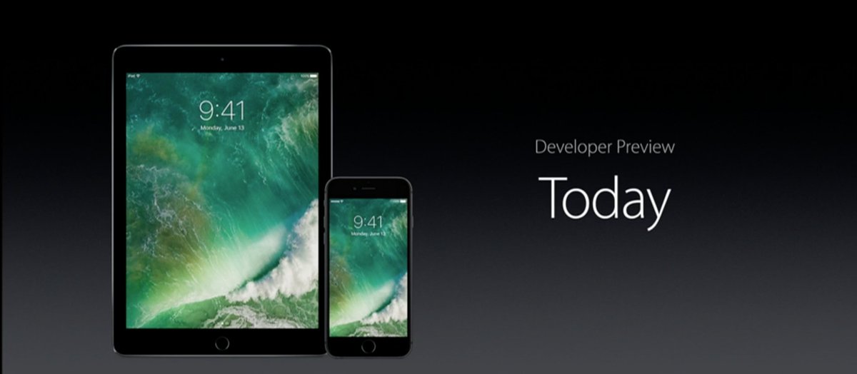 iOS__Daily's tweet photo. #iOS10 developer preview available TODAY!

#WWDC2016 https://t.co/jTftZVjvDw