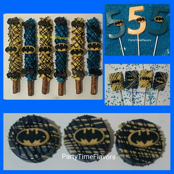 #batman #partypackage #birthdayparty #chocolatelollipops #chocolateoreos #sweettreats #kidsparty #superheroparty