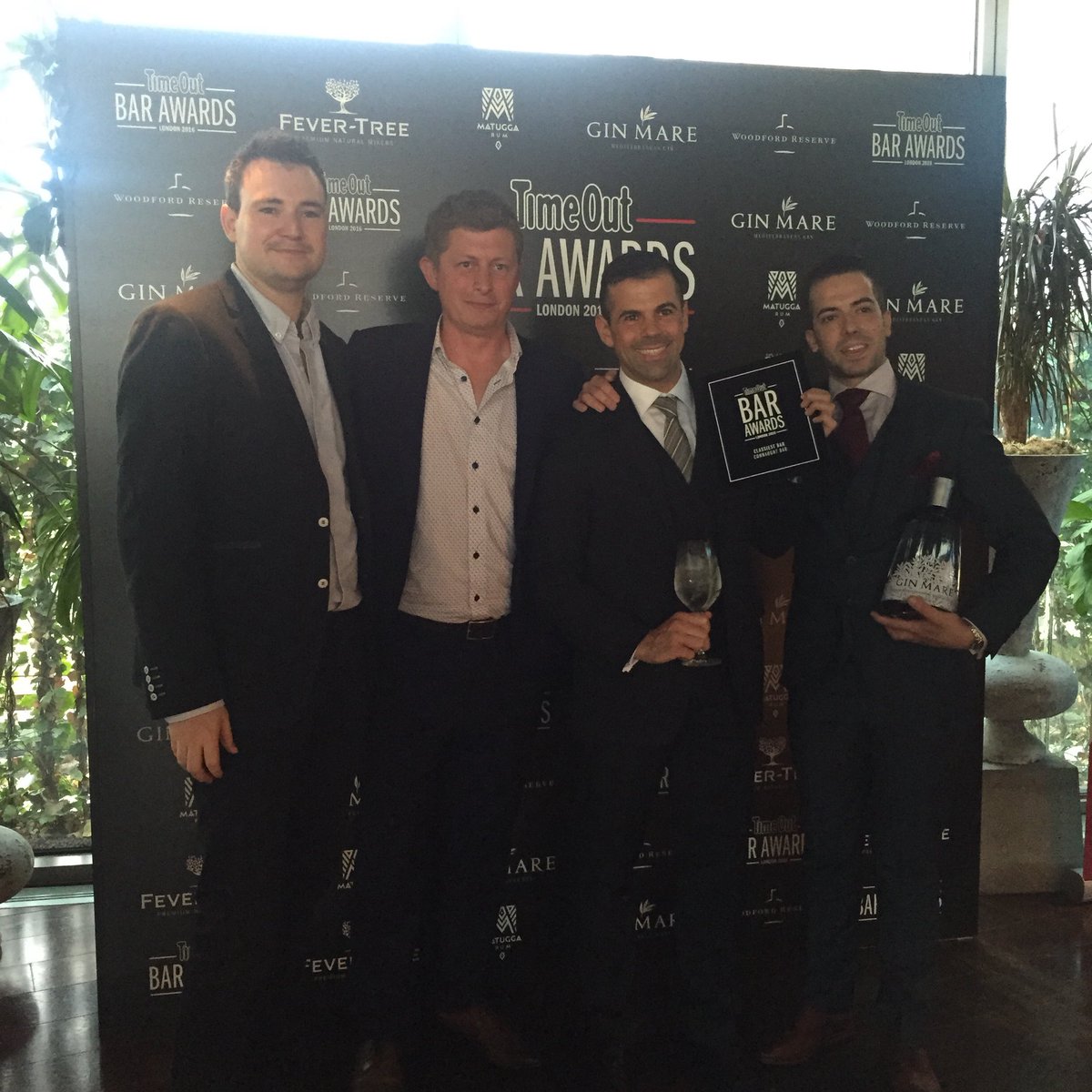 TheConnaught's tweet photo. Thank you @TimeOutLondon for awarding us Classiest Bar! #TimeOutBarAwards #connaughtbar https://t.co/1Y91kiyl6x