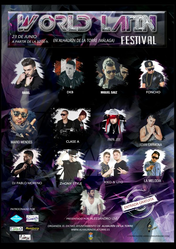 23 Junio <a href="/MARIOMENDESOFI/">MARIO MENDES</a> en World Latin Festival en Alhaurín de la Torre, Málaga. Recomienda elfiesta.es