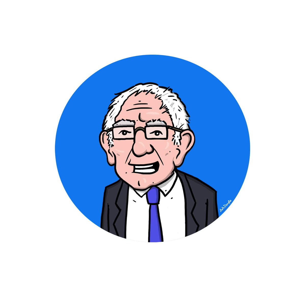 aadoyleart's tweet photo. @BernieSanders #illustration #USElections2016 https://t.co/dVqFaPV7AL