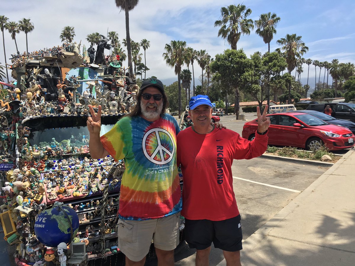 kbaxterwilliams's tweet photo. With #onefeather and his amazing van #santabarbara https://t.co/p7cRvnCAss