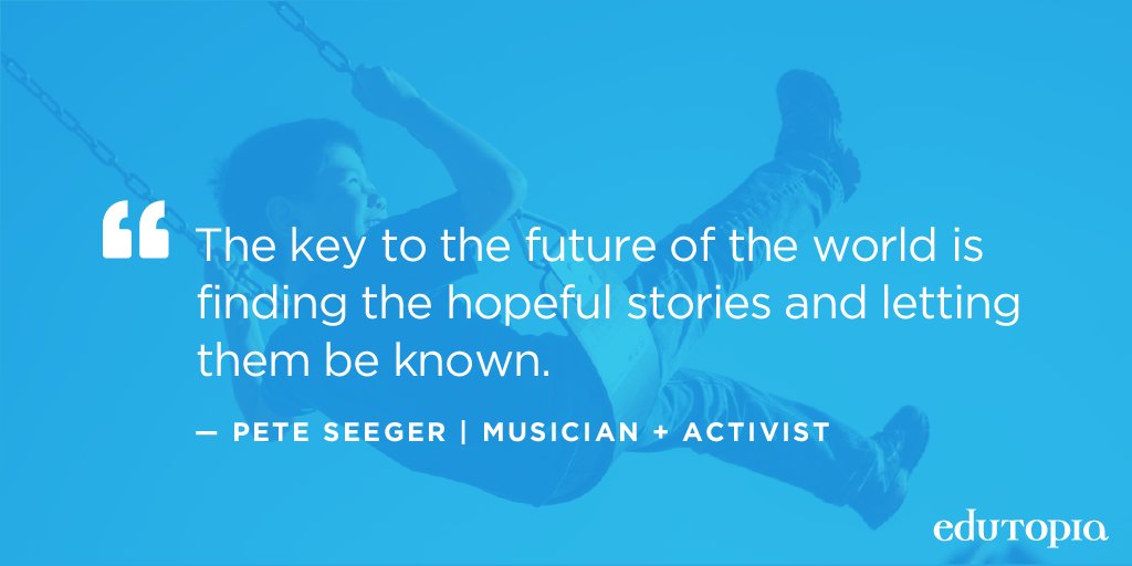 This week, make it a goal to find &amp; share as many hopeful stories as possible. #mondaymotivation