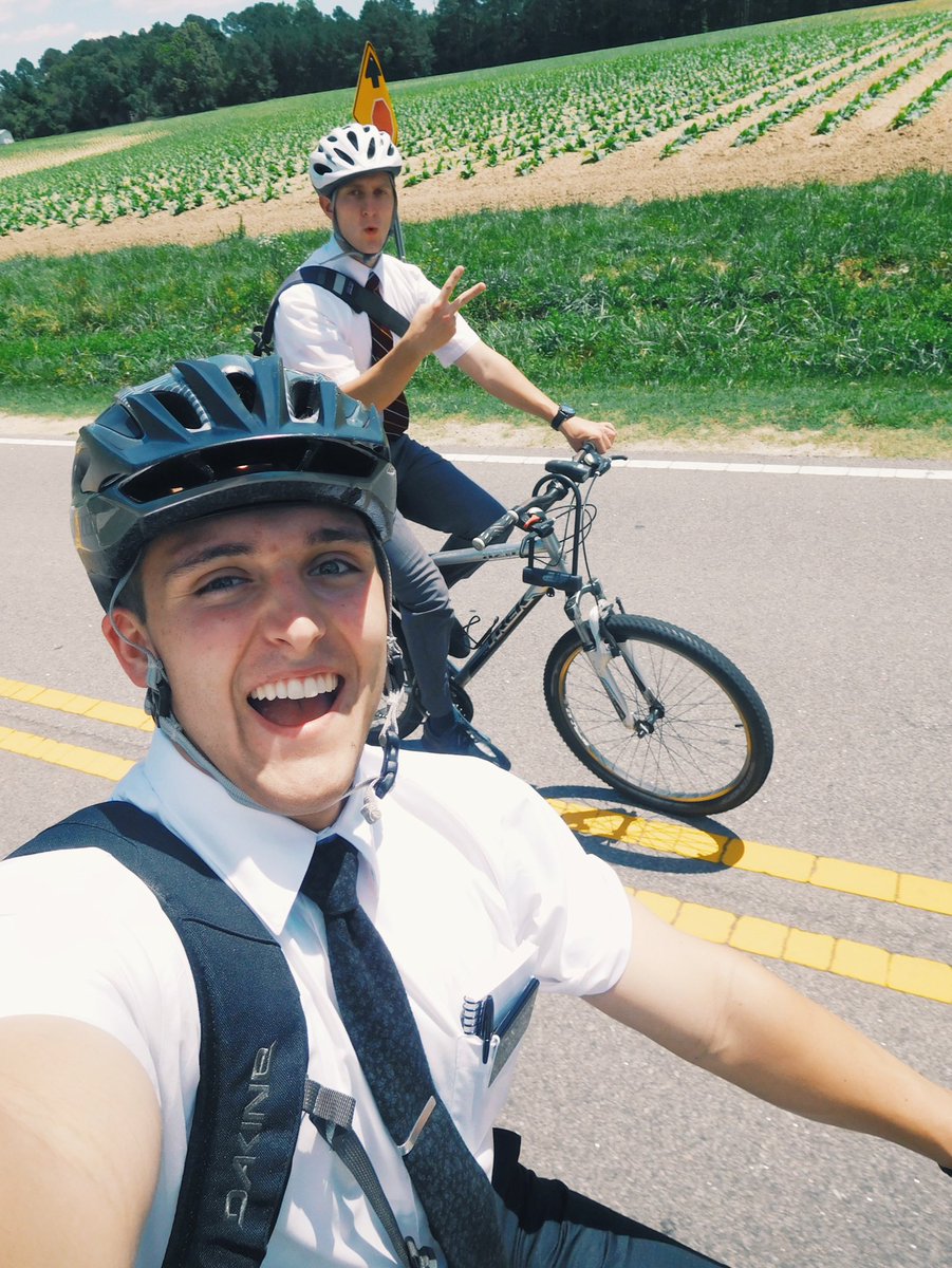WestyB_'s tweet photo. Wes got transferred to Knightdale this week! 5 months today &amp; he is loving his mission!💛 https://t.co/rUKsBP9ZpO