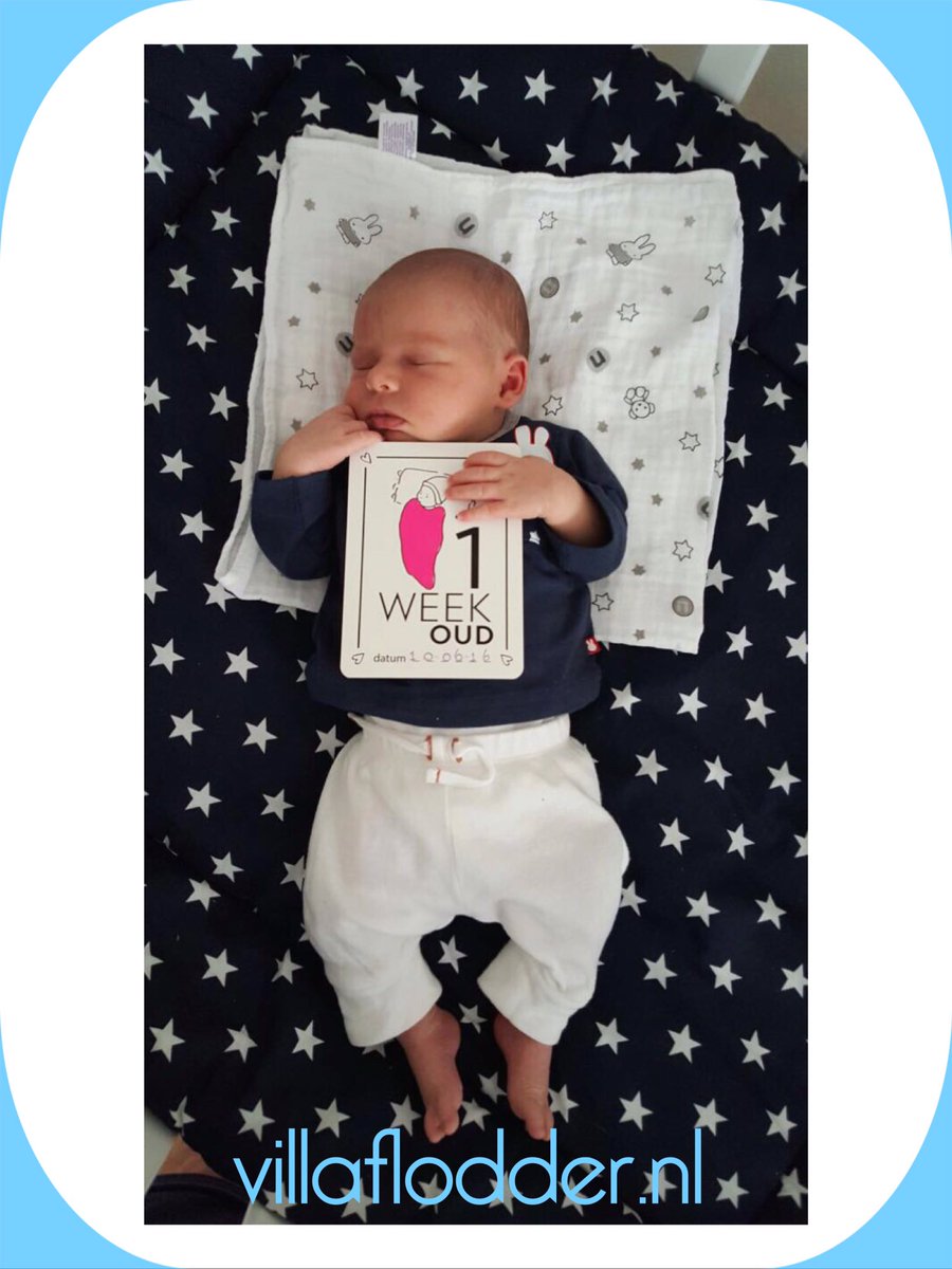 VillaFlodder's tweet image. Hoeraaaa .... Milo is 1 week oud!!❤️#kraamcadeau #babyshower #zwanger #geboorte #baby #relatiegeschenk #villaflodder