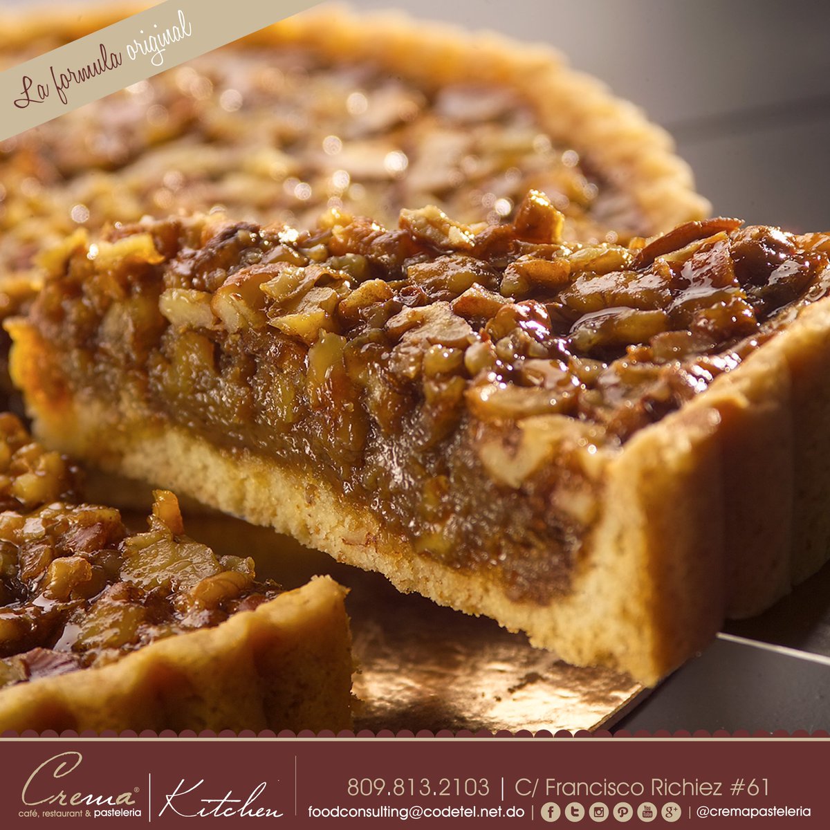 cremapasteleria's tweet photo. #PecanPie un postre creado con la #FormulaOriginal de #CremaPasteleria #Rico #EnteroYPorcionado #VenPorElTuyo https://t.co/4X4R5XfU7j