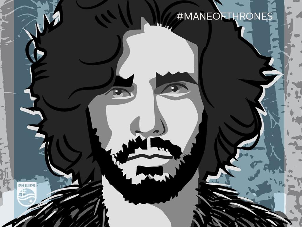 philips_uk's tweet photo. Jon Snow's facial hair is looking strong! Tweet a pic of your face &amp; pledge your hair-llegiance with #ManeOfThrones https://t.co/lvAh0FERxz