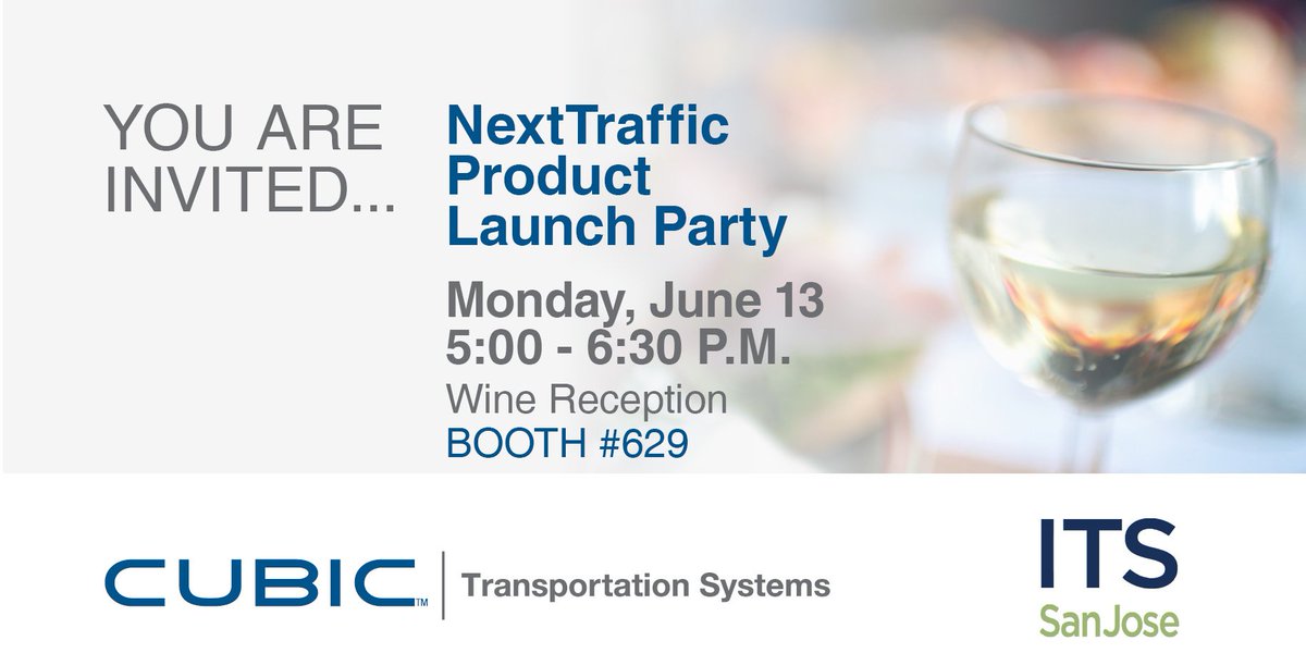 CubicTS's tweet photo. Calling all ITS professionals at ITS America #SanJose2016: Drink with demo #NextTraffic - Tonight at 5pm! https://t.co/nBNlXYXYKz