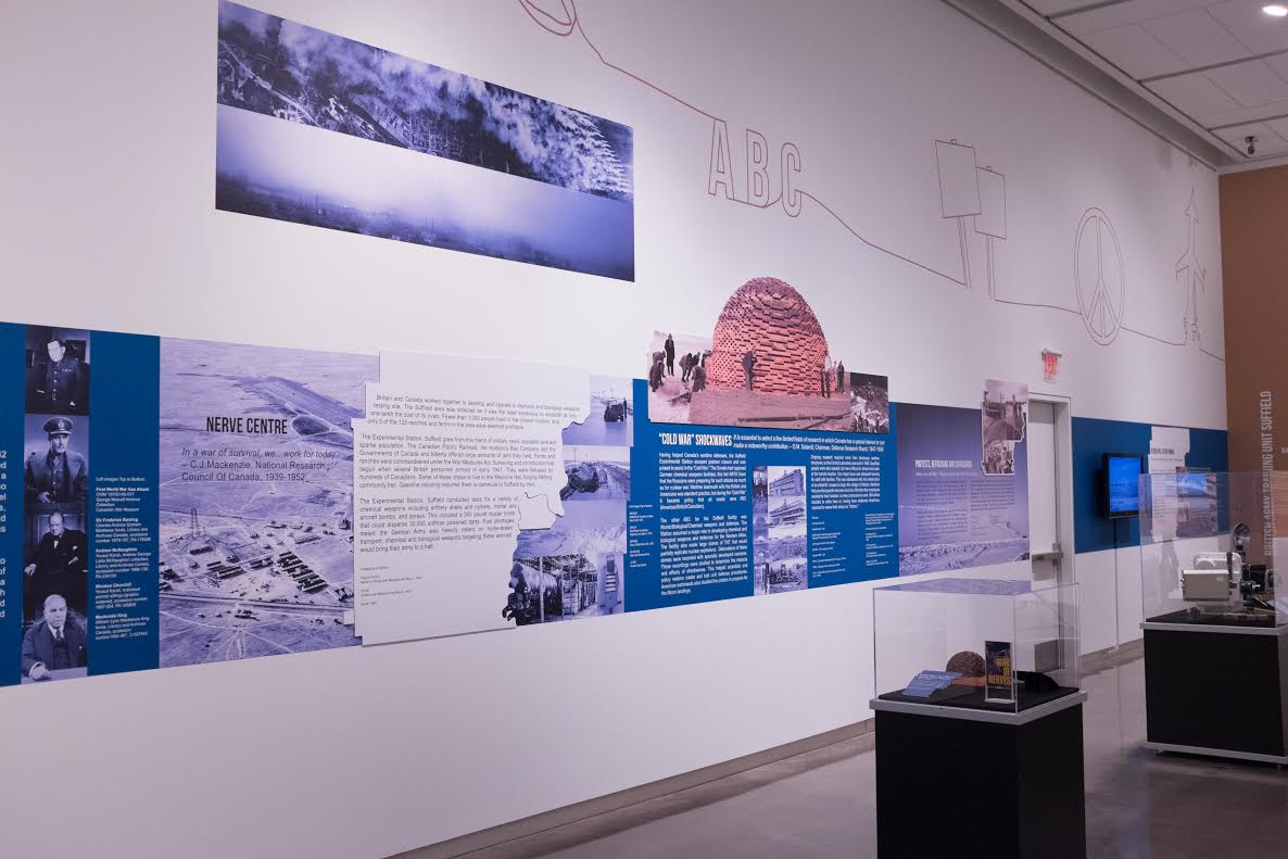DRDC_RDDC's tweet photo. Salute! at @EsplanadeMuseum celebrates 75 years of CFB Suffield &amp; highlights its #DefenceScience achievements https://t.co/wmYDVFJSe0
