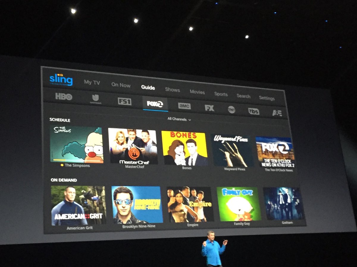 Sling's tweet photo. #SlingTV launched on 4th gen Apple TV! Sign up at https://t.co/H6qVuM8FJC &amp; download now https://t.co/I767aq4SeZ https://t.co/90YyCPnI1x