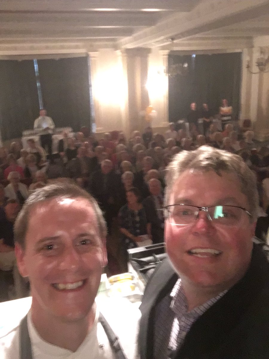 #selfie with <a href="/chefjimkey/">James Key</a> at tonight's demo for @MarieCurieNEYrk