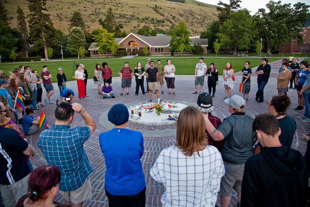 GenderExpansion's tweet image. We Stand With Pulse rally at the University of Montana! #WeStandWithPulse