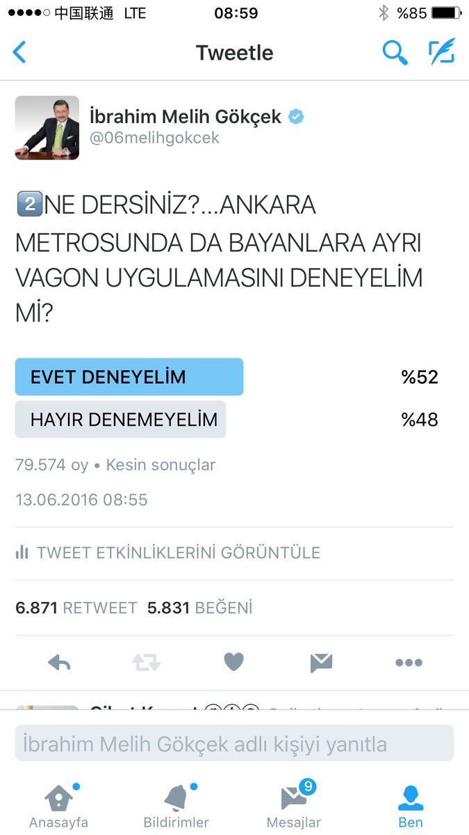 06melihgokcek's tweet photo. 2⃣ANKETE OY KULLANAN SAYISI 79.574...EVET DİYENLER %52...HAYIR DİYENLER %48...DEMEK Kİ... https://t.co/460yIc7MTy