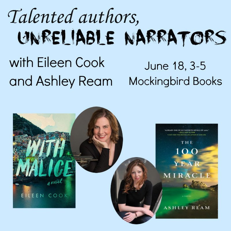 Looking forward to @Eileenwriter &amp; <a href="/ahream/">Ashley Ream</a>'s visit this weekend! #seattle #greenlake #YA #withmalice #100yearmiracle
