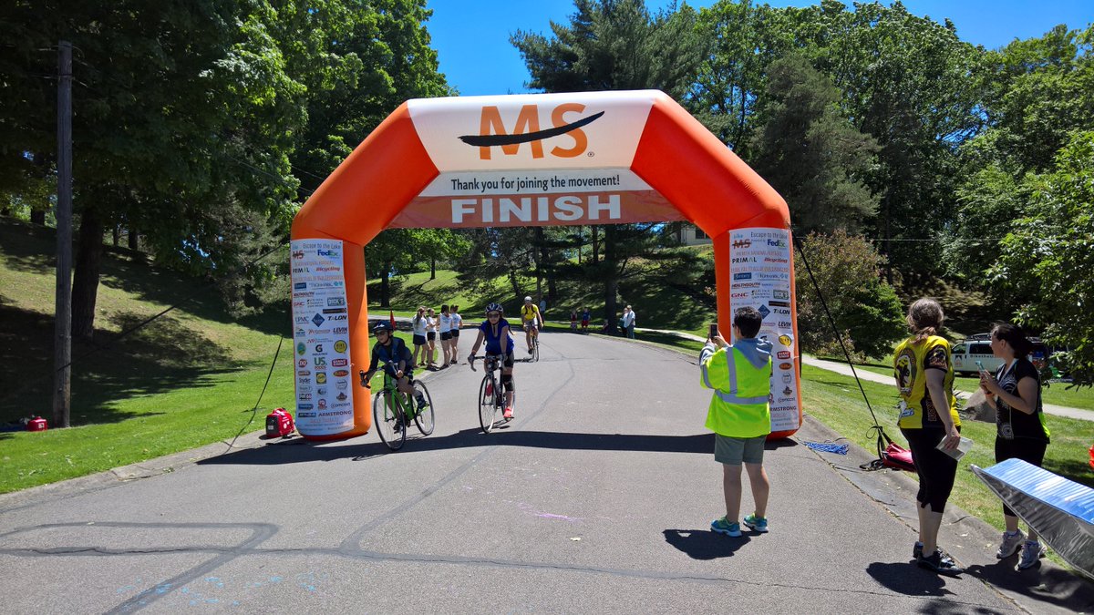 squid729's tweet image. Great event sez SAG 9! A few photos. Mercer rest stop. Conneaut welcome crew. Finish @BikeMS_Keystone #bikems