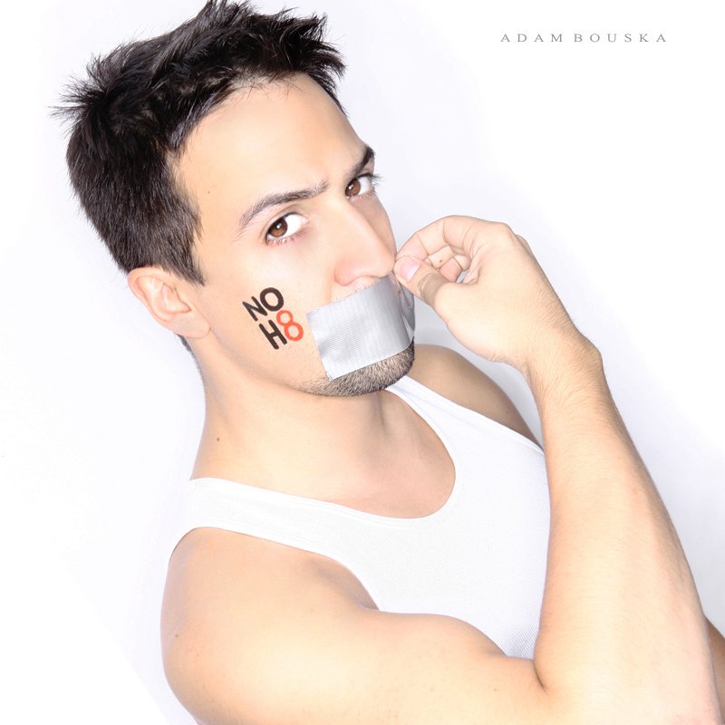 NOH8Campaign's tweet photo. "Love is love is love is love is love is love is love is love" - @Lin_Manuel #NOH8 #LoveIsLove https://t.co/Yvo54d1fSt